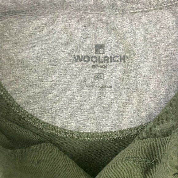 Woolrich Size XL Extra Large Men's Green 100% Cotton Short Sleeve Polo Shirt - Picture 5 of 5